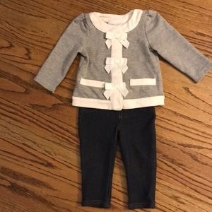 Baby girl jacket/jeans outfit